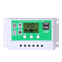 12V 24A 10A 20A 60A PWM Zonnelaadregelaar LCD Display Ondersteuning voor 3 soorten batterijen
