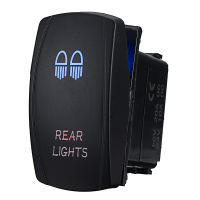 12V 24V Dash AAN UIT Tuimelschakelaar Blauw Rood Dual LED Light Car Marine