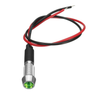 12V 8mm LED indicator Metalen waarschuwingslampje Lamp Pilot Panel Dash Car Boot Truck Motorcycle
