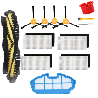 13 Stks Vervangingen voor Ecovacs Deebot N79 N79S Stofzuiger Onderdelen Accessoires Hoofdborstel * 1 Zijborstels * 4 HEP