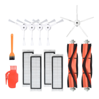 13 Stks Vervangingen voor XIAOMI Roborock S6 S5 E35 E2 Stofzuiger Onderdelen Accessoires 1 * 5 armige Zijborstels 4 * 3 