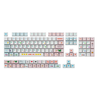 132 Toetsen Pixel Warrior PBT Keycap Set XDA Profiel Sublimatie Keycaps voor 61/87/96/98/104/108 Mechanische Toetsenbord