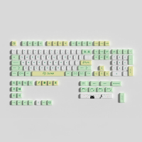 133 Keys Green Meow PBT Keycap Set XDA Profile Sublimation Keycaps voor mechanische toetsenborden