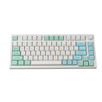 133 Toetsen Ice Mint PBT Keycap Set Wit Blauw XDA Profile Sublimatie Keycaps voor Mechanische Toetsenborden