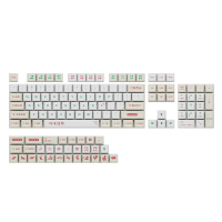134 Toetsen Fearless/Cat PBT Keycap Set OEM profiel Sublimatie Custom Keycaps voor mechanische toetsenborden
