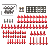 137 Stks Kuipbout Kit Fastener Clip Schroef Moer Voor Sportbikes Motorfiets