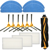 14 Stuks Vervangingen voor Proscenic 800T 820S Liectroux C30B XR500 Stofzuiger Onderdelen Accessoires Hoofdborstel*1 Zij