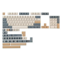 140 Toetsen Koffie PBT Keycap Set Cherry Profile Sublimatie Custom Keycaps voor Mechanische Toetsenborden