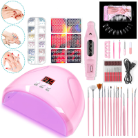 141LED Automatische Smart Sensor Nageldroger LED Digitale Display Vier timing Instelling Nagellicht Geluidsarm Sneldroge