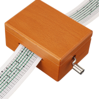 15 Opmerking DIY handgebogen houten muziekdoos voor verjaardagsgeschenken met perforator en 10 papieren tapes