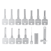 15 Stuks Roestvrijstalen Zacht Hard te Breken Open de Sleutel Slot Pi Diverse Sleutel Embryo's, Multi slot Sleutels, Spe