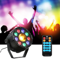 15 W 10 LED Strobe Par Lamp RGB Geel DMX Geluid Afstandsbediening Podium Licht voor DJ Party AC90 240V