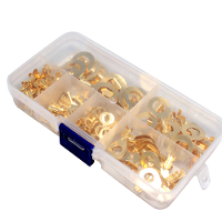 150/300/540 Stuks M3/M4/M5/M6/M8/M10 Ringkabelogen Koperen Crimp Terminals Kabelschede Draad Connector Niet geïsoleerde