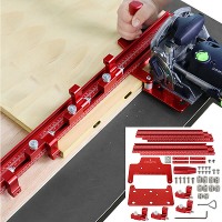 1500Mm Geleiderail Houtbewerking Houtverbinding Decoupeerzaag Sleufpons Positioneringsgeleiderail voor Festool DF500 700