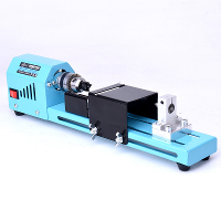 150W EU Plug Mini Wood Draaibankmachine Miniatuur Parel Draaibank DIY Houtbewerking Parel Draaibankmachine Boor Draaiger