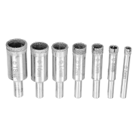16/15/11/10/7Pcs 6 18/30/50mm Diamond Coated Drill Bit for Tile Marble Glass Ceramic Hole Saw Drill Diamond Core Bit