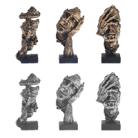16,5 Cm Modern Resin Beeld Standbeeld Abstract Sculptuur Craft Kunst Thuisornament