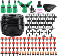 164Ft 50m automatische bewateringsirrigatiekit DIY Outdoor Garden Druppelirrigatie Sprinkler Bloeisysteem