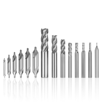 16PCS High Speed Steel Milling Cutter and Center Drill Set Hole Expanding Woodworking Tools