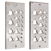 17 Hole Onzichtbare Bevestigingshoutbewerkingsbord voor Metrische / Imperiale Maak & Ambacht met Houten Deuvels