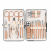 18 Delige manicure pedicureset pedicure vingernagels teennagels tondeuse nagelschaartje nagelverzorgingsset roestvrij st
