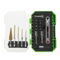 18 STKS Schroevendraaier Set Mini Ratelsleutel Socket Schroef Hoofd Combinatie Tool Set