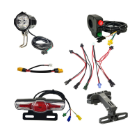 180 220LM 12 60V 2.8W elektrische fiets koplamp waarschuwing achterlicht lichtschakelaar lichtgroep verbindingskabels XT