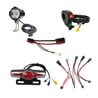 180 220LM 12 60V 2.8W Elektrische Fiets Voorlicht Waarschuwing Achterlicht Lichtschakelaar Licht Groep Aansluitkabels 35