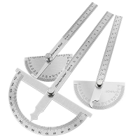 180 Graden hoekmeter van metaal met schaalverdeling, goniometer hoekmeetinstrument van roestvrij staal voor houtbewerkin