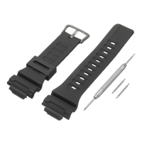 18Mm horlogeband Zwart horlogeband & pinnen voor G Shock AQ / SGW / AE / W / F