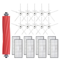 19 Pcs Vervangingen voor Roborock S7 S7MAX S7MAXV S70 S75 Stofzuiger Onderdelen Accessoires Hoofdborstel * 1 Zijborstels