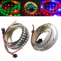 1M WS2812B 5050 RGB verwisselbaar LED striplicht 144 Leds Niet waterbestendig Individueel adresseerbaar 5V