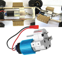 1PC Metalen Transmissie Gearbox met 370 Motor voor WPL B 16 B 24 B 36 C24 JJRC Q60 Q61 4WD 6WD RC Auto
