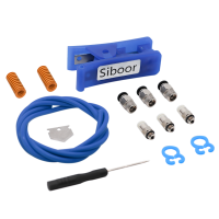 2 × 4 PTFE Tube + PFFE Tube Cutter + 4 * Pneumatic Connector + 2 * Yellow Leveling Spring Kit voor 1.75Mm Filament