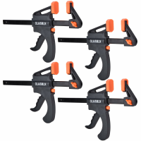 2/4PCS F Bar Clamp Houtklem 4Inch Bar F Clamps Clip Wood Carpenter Tool Grip Quick Ratchet Release Squeeze Woodworking D