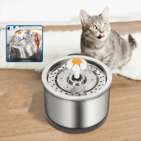 2.5L Kat Water Feeder Drie soorten Fontein stijl Water Outlet voor Dierbenodigdheden Drinken Stille Pomp Met LED Licht D