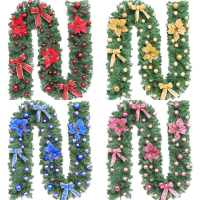 2.7M Kerstboom Krans Deur Opknoping Garland Raam Ornament Xmas Party Decor Kerst Decoratie