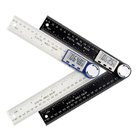 2 In 1 Digitale Hoekmeter Winkelhaak met 7 Inch/200mm Liniaal Spill Proof Ontwerp voor Houtbewerking Timmerman Construct