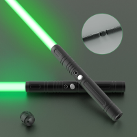 2 In 1 metalen laserzwaard met slaggeluid en zeven gekleurde lampjes oplaadbaar Perfect voor cosplay en rollenspel