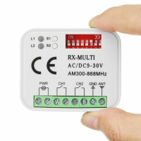 2 Kanaals Garagepoort Afstandsbediening Ontvanger RX MULTI 300 900MHZ AC/DC 9 30V Ontvanger voor Garagedeur Command Gate