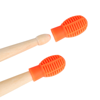 2 Stks DJ 11 Silicagel Head Drumsticks Draagbare Practice Drum Set Drum Cap voor Drumsticks