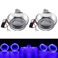 2 Stks mini auto led projector koplampen halo ring angel eye verlichting linksgestuurde bi xenon hid lampen 3000lm 3 inc