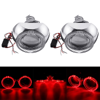2 Stks Mini Auto LED Projector Koplampen Halo Ring Angel Eye Verlichting RHD Bi Xenon HID Lampen 3000LM 3 Inch 12V 35W