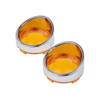 2 Stks Motorfiets Richtingaanwijzer Bezels Lens Cover Vizier Trim Ringen Voor X1883 1200 X48 Road Kings