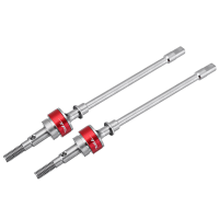 2 STKS TFL Rvs Voor CVD Aandrijfas voor Originele Axiale SCX 10 1/10 Rc Auto Onderdelen C1401 22R