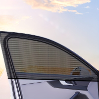 2 Stuks Auto Zonnescherm Zijraam Gordijn Parasol Anti Muggengaas Cover UV Beschermer Auto Gordijn Zonnescherm Net