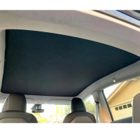 2 Stuks Glazen Dak Zonnescherm Zonnekleppen Shading Plaat Licht Barrière met UV/Warmte isolatie Covers Voor Tesla Model