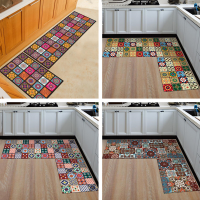 2 STUKS Nationale Styel Tapijt Woonkamer Bloemen Decor Keuken Gang Tapijt Anti slip Balkon Vloer Tapijt