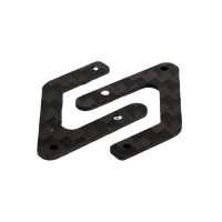 2 STUKS OMPHOBBY M2 V1 RC Helicopter Onderdelen Koolstofvezel Hoofdframe Achterbeugel Board