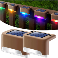 2 STUKS Solar Deck Lights LED Waterdichte Outdoor Zonne energie LED Step Lights Voor Decks Trappen Patio Path Yard Garde